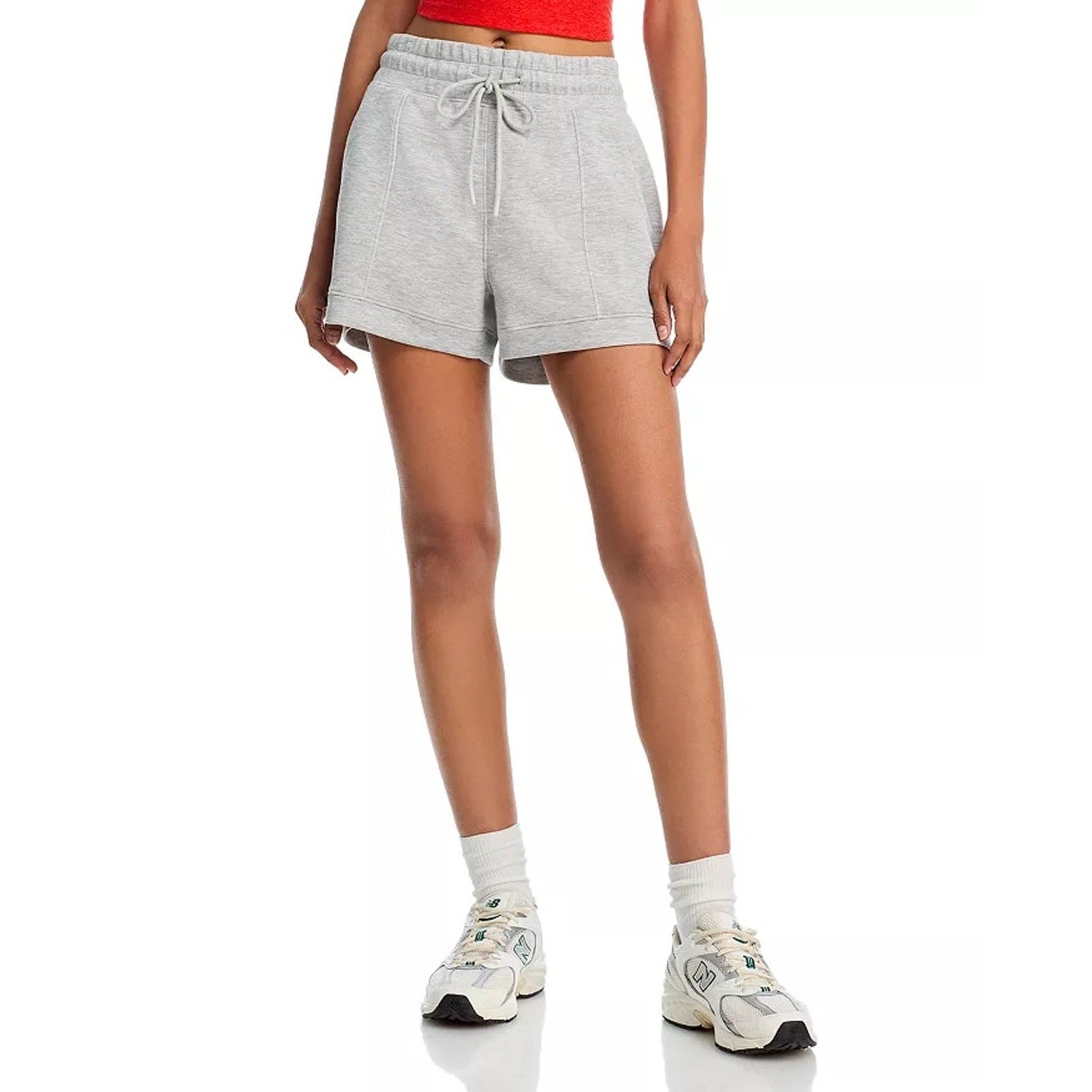 AQUA Athletic Ultra Luxe Pintucked Shorts SZ MEDIUM $58.00