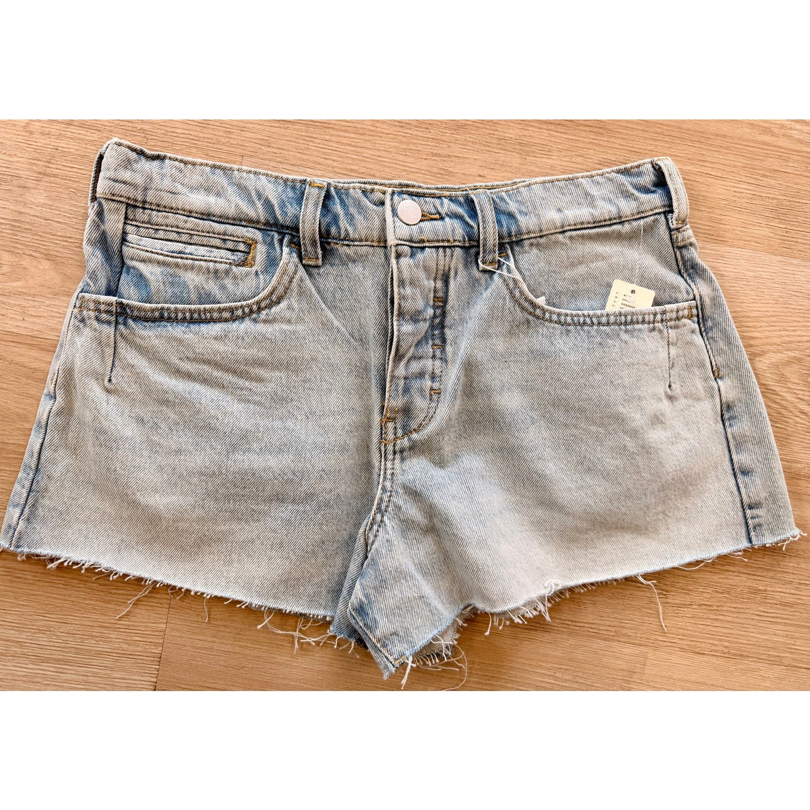 anthropologie Pilcro Blue Denim Jean Shorts Women's Size 28 NWT