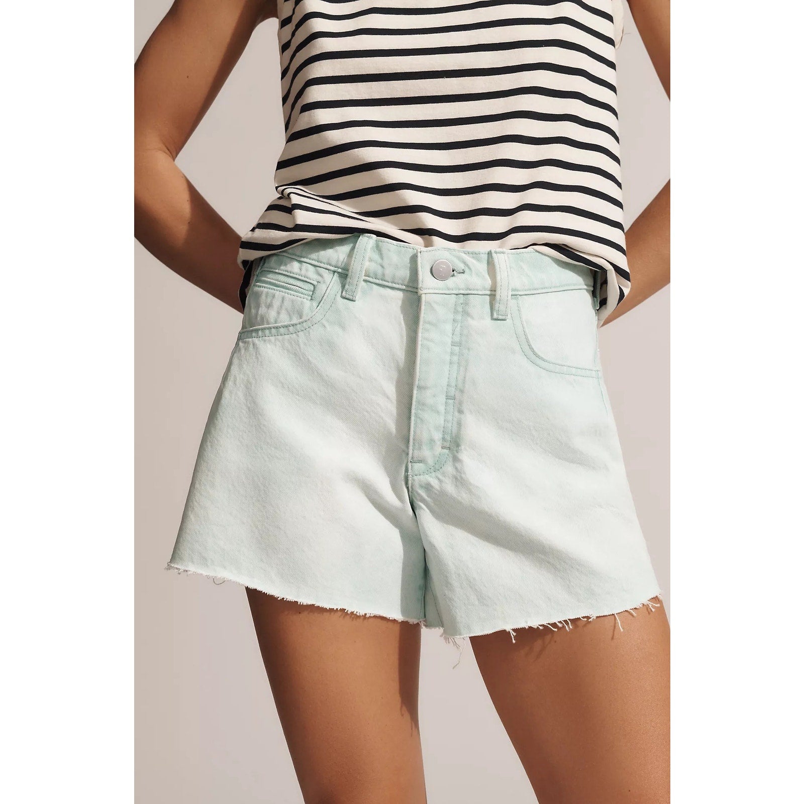 Anthropologie The Devon Denim Shorts by Pilcro: Spray Color Edition mint 27