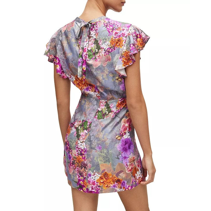 ALLSAINTS Jemille Lucia floral multi color Dress SZ 8