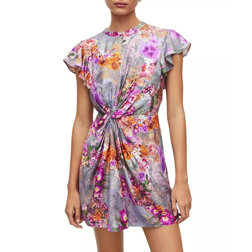 ALLSAINTS Jemille Lucia floral multi color Dress SZ 8