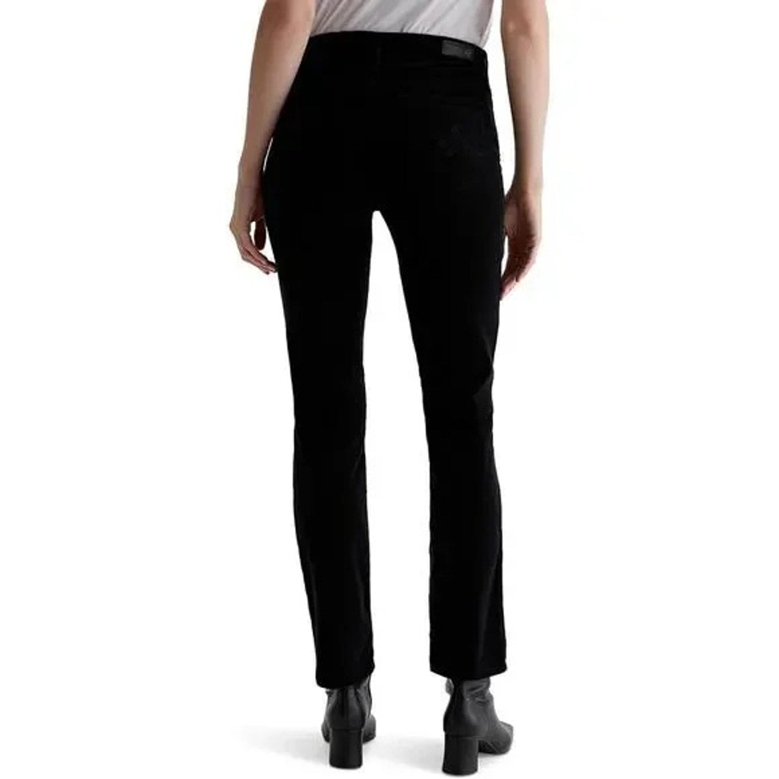 AG Jeans  Mari Corduroy Straight-Leg Jeans Rich umber Black 26