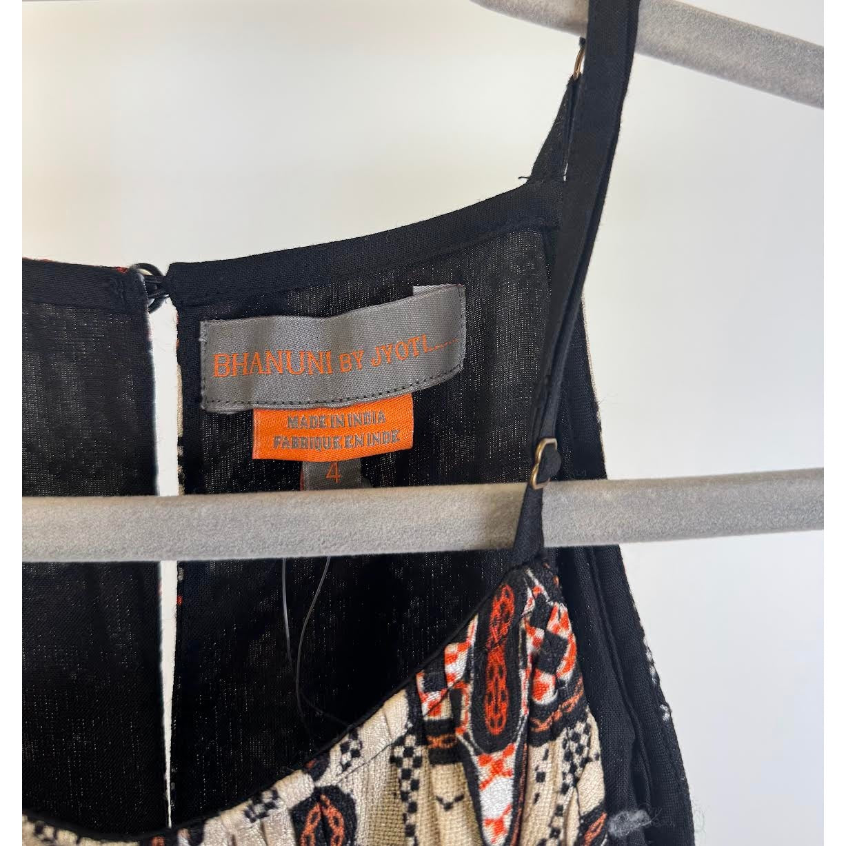 Anthropologie Bhanuni by Jyoti Tiered Maxi Dress black multi